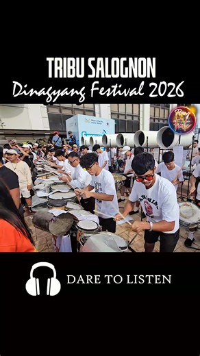 Don’t even think about using your headphones 🎧—the beautiful and powerful drumbeats of Tribu Salognon will pull you in instantly. Every beat is pure energy, rich with culture and strength, impossible to resist. Once you hear it, you’re hooked. 🥁🔥 #IloiloDinagyang2026 #dinagyang2026 | Pinoy Fiesta