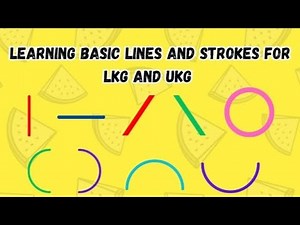 "Mastering Basic Lines and Strokes for LKG & UKG Kids" /Basic: Standing line | Sleeping line /curves