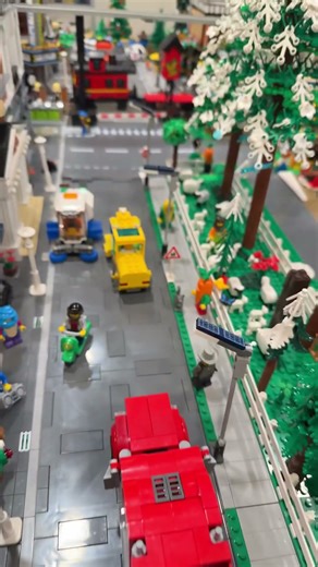 LEGO hauling: Clint and Fireball hauling a Christmas trees and a train for the parade. #trucking