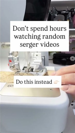 The fastest way to learn your serger #sewing #serger #learntosew