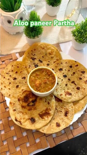Sirf 10 Minute Me Bana Mazedaar Paneer Aloo Paratha ⚡#easyrecipe
