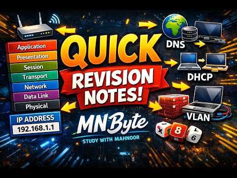 1 Minute Networking Crash Course | Complete Revision Before Exam | MNByte