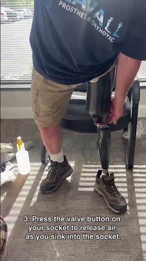 How to put on an above knee prosthetic with suction suspension