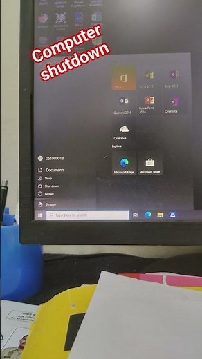 How to shut down computer 💻 #windows #computereducation #excel #word #microsoft #powerpoint #shorts