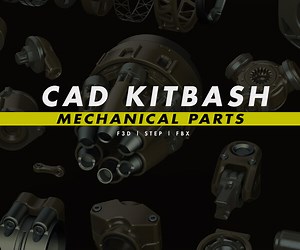 ArtStation - CAD Kitbash: Mechanical Parts | Resources