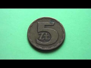 The 5 Zloty coin of Poland in HD