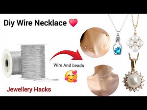 How to Make Wire Jewelry at Home for Beginners | Easy DIY Wire Necklace Tutorial