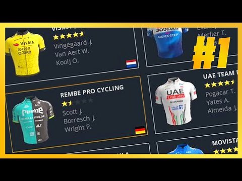 OUR CAREER BEGINS! #1 - Pro Cycling Manager 2024 - REMBE Pro Cycling Career