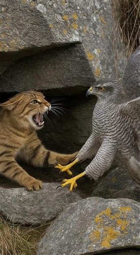Mother Cat Fights Off Hawk to Protect Her Newborn Kittens | Brave Animal Moment