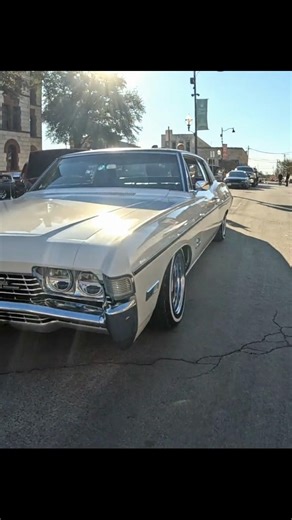 1968 Chevy Impala SS Rockin at Stephenville Cars and Coffee #automobile #classicrock #impalass