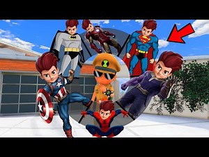 Little Singham Playing As A Every CARTOON AVENGERS KICKO SUPERHERO IN GTA 5 | Gta 5 Gameplay