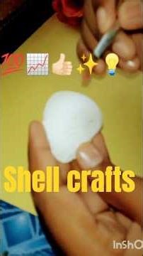 Sea shell, 💯crafts ideas for more subscribe 😁 #art #artandcraft #trending📈💡