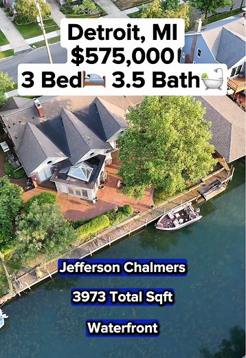 Stunning Detroit Waterfront Home Tour: 3 Bed, 3.5 Bath