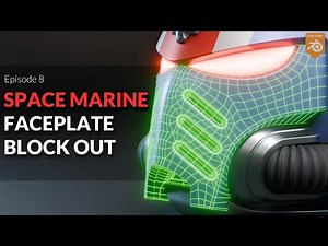 Blender Space Marine Helmet Modelling Tutorial | Episode 8