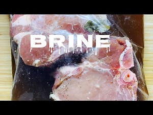 SIMPLE BUT EASY PORK CHOP BRINE