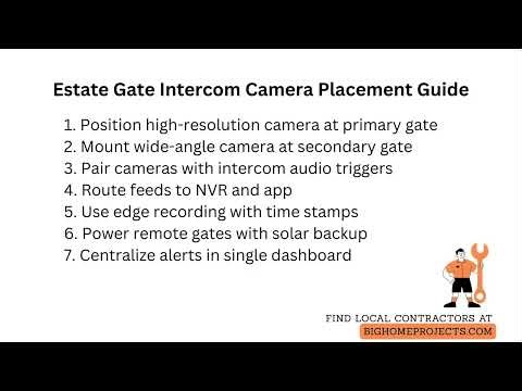 Primary Gate PlateRecognition Intercom Sync Tips