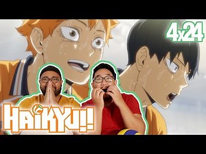 VOLLEYBALL PLAYERS REACT TO HAIKYUU!! (To the Top) 4x24