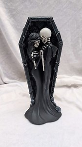 9.2K views · 236 reactions | Eternal Promise 益 #skeleton #skull #coffin #rose #black #gothic #homedecor #halloween #gothcouples #tildeath | Midnight Rose Emporium | Facebook