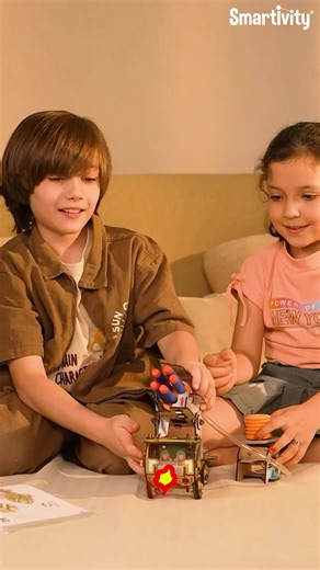 Build it. Pump it. Blast off! Create your own Missile Truck, launch 5 soft missiles, and explore real STEM action.Now also available on Amazon - let the fun begin! #smartivity #stemtoy | Smartivity India | Facebook