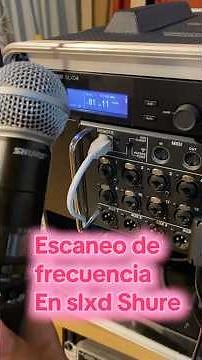 Automatic frequency scanning on the Shure Behringer SLXD with knob sync