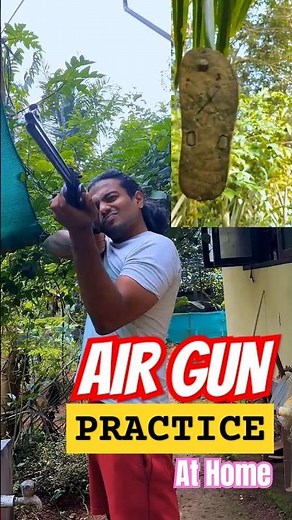 Tutorial air gun practice at home and details