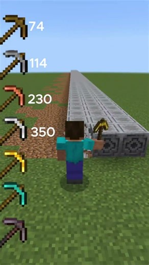 all pickaxes vs lodestone #minecraft #shorts