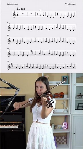 Learn Irish Washerwoman on Violin | Tutorial with Sheet Music & Piano Accompaniment