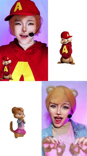 Alvin and Brittany Chipmunk Cosplay Fun