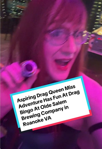 Aspiring Drag Queen Miss Adventure Has Fun At Drag Bingo At Olde Salem Brewing Company in Roanoke, Virginia! #dragbingo #dragqueens #dragshow #roanokeva #bingo