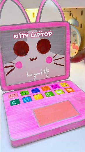 Paper diy |how to make paper laptop | Paper craft #diy #papercrafttutorial #craft ​⁠‪@craftykiki‬