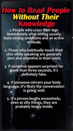 How to Read People Using Body Language & Psychology 🧠 #psychologyfacts