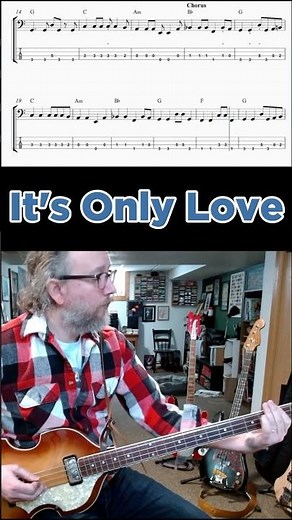 It's Only Love - Beatles Bass Cover - Paul McCartney's Bass Line