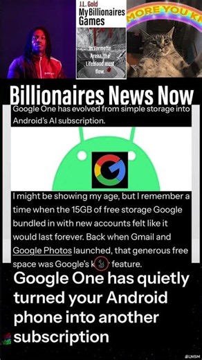Google One has quietly turned your Android phone into another subscription
