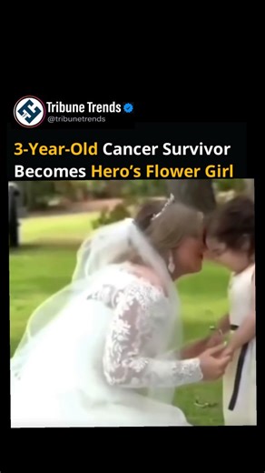 A heartwarming video circulating online shows a 3-year-old cancer survivor serving as the flower girl at the wedding of the person who once saved her life. The child had battled cancer and received a life-saving bone marrow transplant from the bride. The clip captures the young girl walking down the aisle with confidence and joy, bringing many guests to tears. The emotional moment highlights the powerful bond formed through medical donation and recovery. The wedding’s exact location and date hav