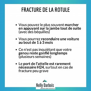 Fracture de la rotule : temps de guérison ? Rééducation ?