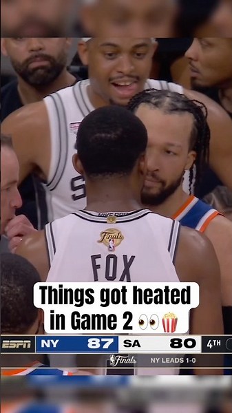 Fox & Brunson get into it 😳