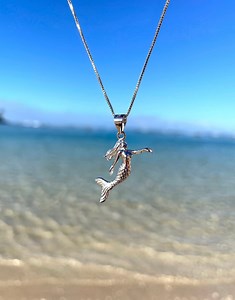 Mermaid Necklace - 925 Sterling Silver Mermaid Necklace With Box Chain, Gift for Her, Jewelry, Mermaid Ocean Jewelry - Etsy
