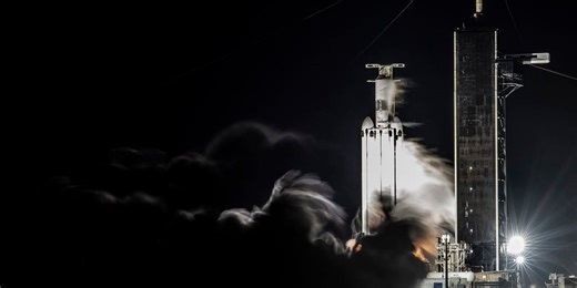 First SpaceX Falcon Heavy launches from Florida in three years, creating double sonic booms