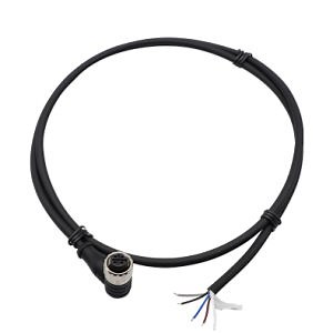 [Hot Item] M12 a-Code IP68 3pin Elbow with TPU Cable Connector