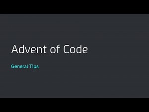 Advent of Code 2023 | General Tips