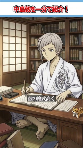 【山月記】文ストの主人公、中島敦ってどんな人？【イケメン】 【文豪ストレイドッグス】 #小説 #文スト