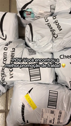 Quando você encontra a melhor promoção de fralda, você compra o máximo que conseguir! 😂😂😂 #maternidade #gestante #fralda