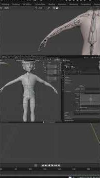 Blender Character rigging timelaps