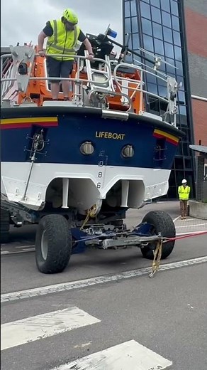 It’s tricky getting our Mersey class lifeboat by road!