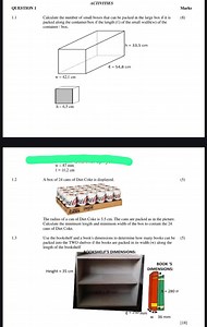 Question 11.1Calculate the number of small boxes that can be ... | Filo