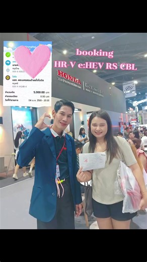 Big thanks ✅️ Booking Honda Thailand CHR-V e:HEV RS CBL @motorshow2026 แต่งตัวสวยๆเตรียมมารับรถได้เลยครับ แพทริคขายรถยนต์ฮอนด้า Tel.064-190-8598 LINE PATRICK689