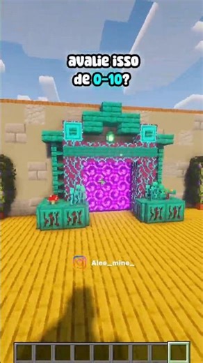 Portal azul 💙 | minecraft tutorial #shorts