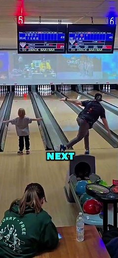 Dad vs Son: The Perfect Bowling Moment ❤️