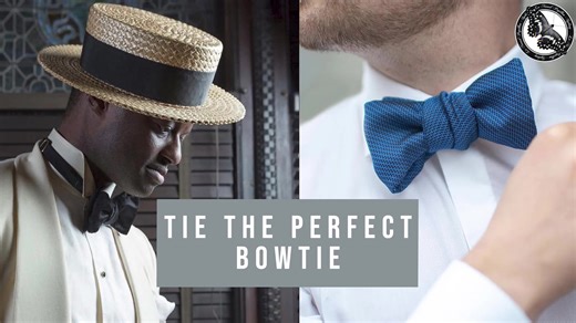 How to tie a bow tie on a table top. #diy #blacktie