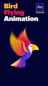 Bird Animation Tutorial in After Effects #animation #tutorial #motiongraphics #aftereffects